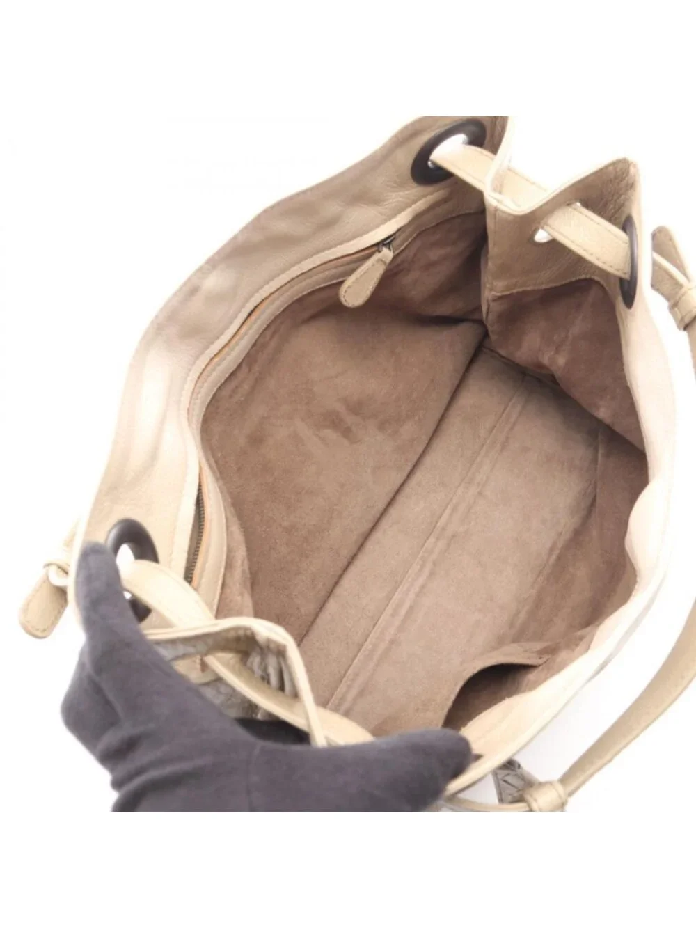 Bottega Veneta Tote Intrecciato Beige Ivory Leather
